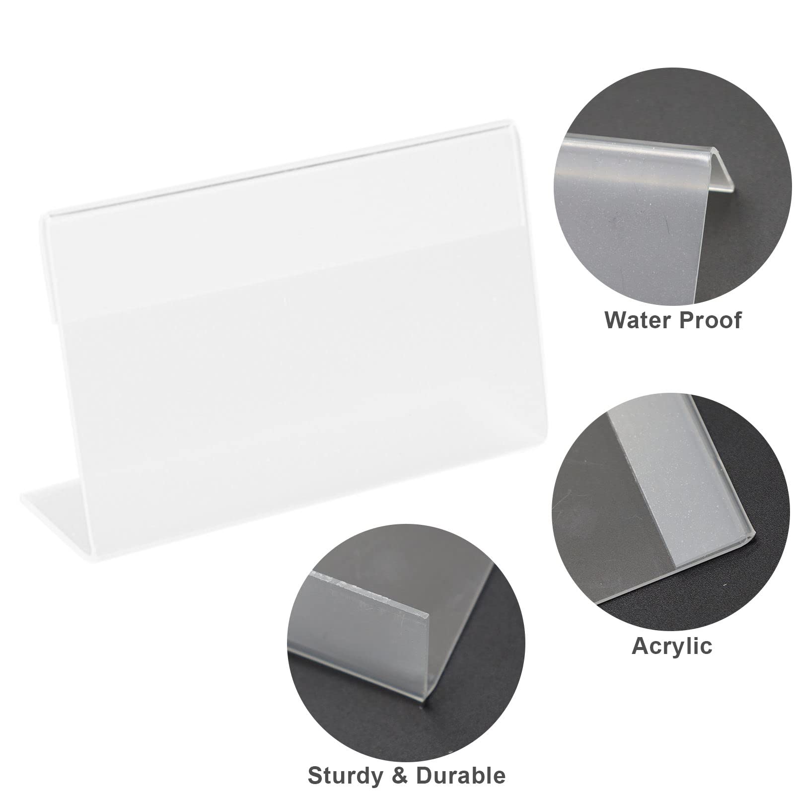 Hemiks Lot De 3 Présentoirs De Table A4 En Acrylique Transparent