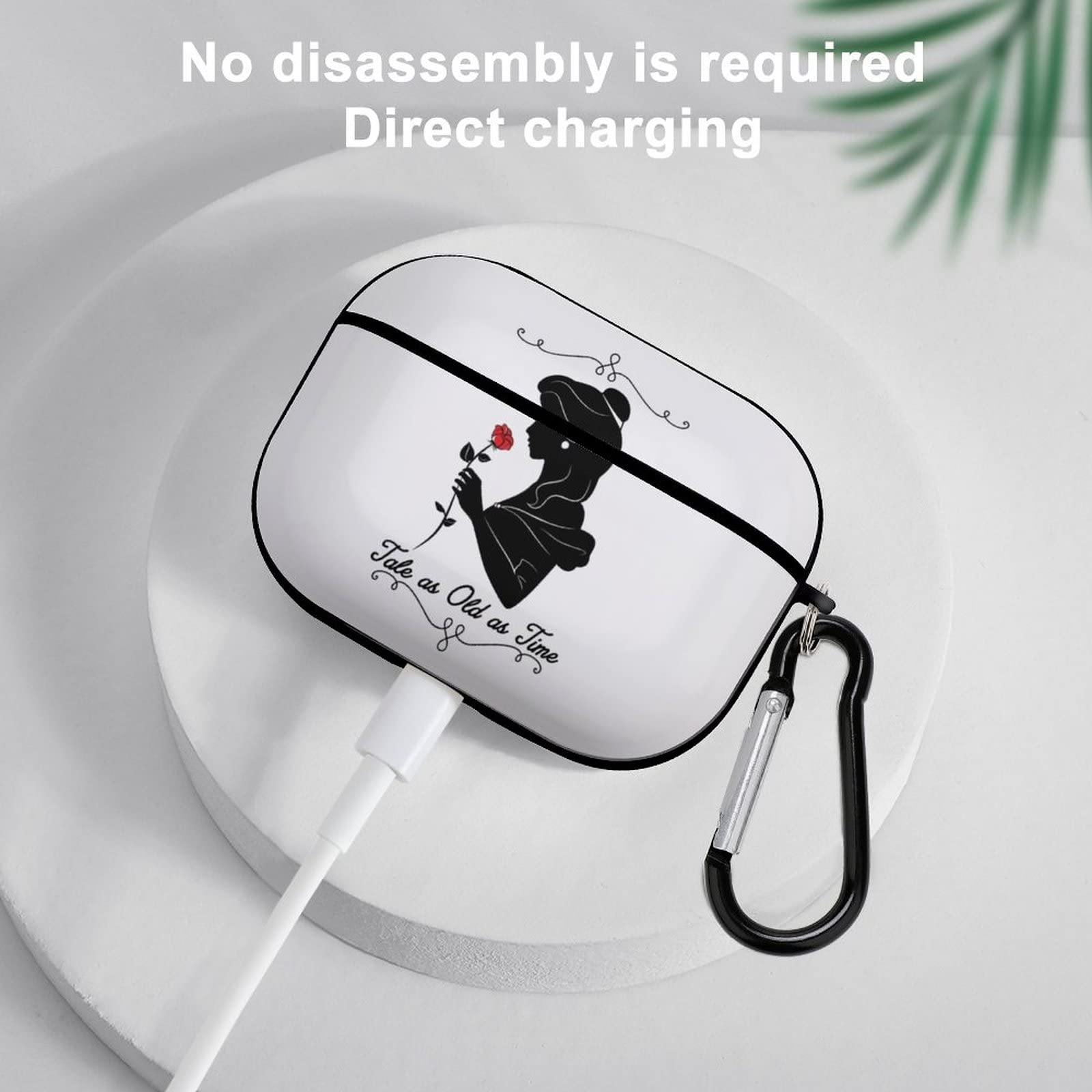 Amazon | 美女と野獣 ベル AirPods Pro 対応 ケース カバー 落下防止