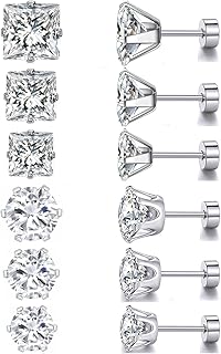 VOLUKA Titanium Flat Back Earrings