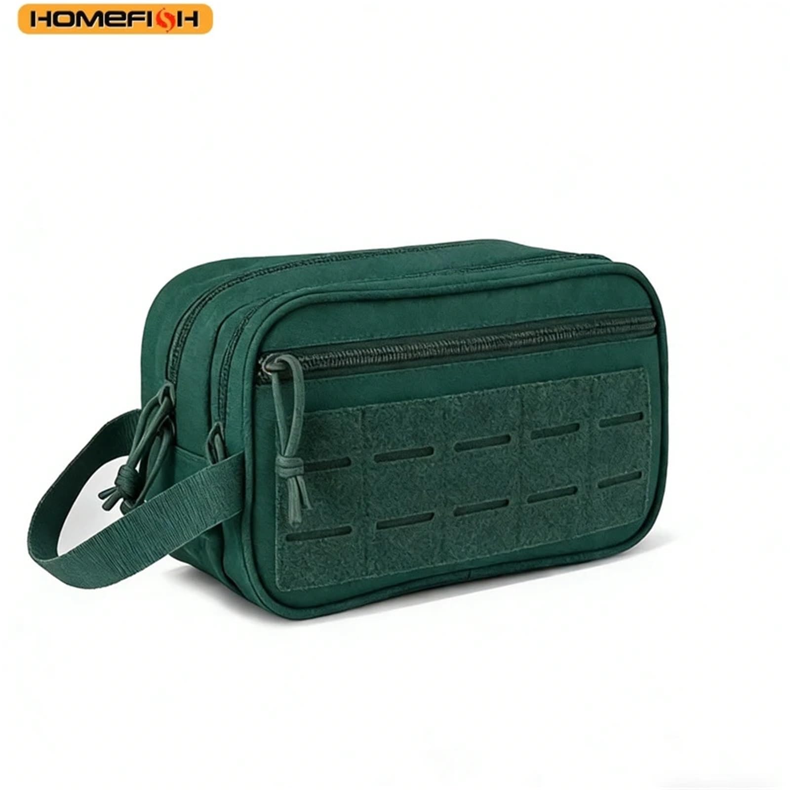 Bolsa de Aseo con Correas for Hombres, Kit pequeño, higiene de Afeitado, Bolsa de Almacenamiento for Ducha de Viaje(Khaki)