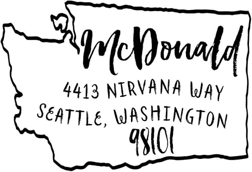 Miniatura 32 de Sello de dirección de devolución de Texas - Sello autoentintado del estado de Texas