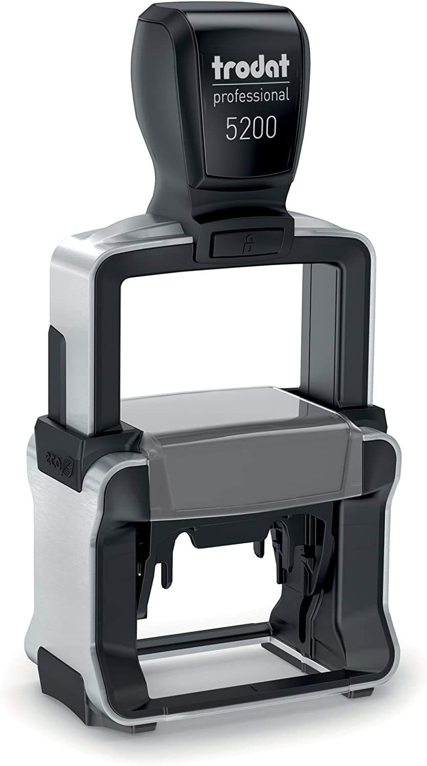 Trodat Professional 5200 Personalized Individual Custom Self Inking Stamp (1" x 1-5/8")