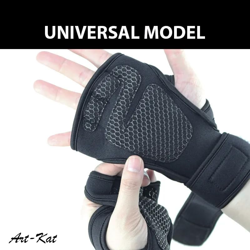 Reliable Gym Gloves with Wrist Stabilization – Non-Slip Silicone Design for Optimal Grip
