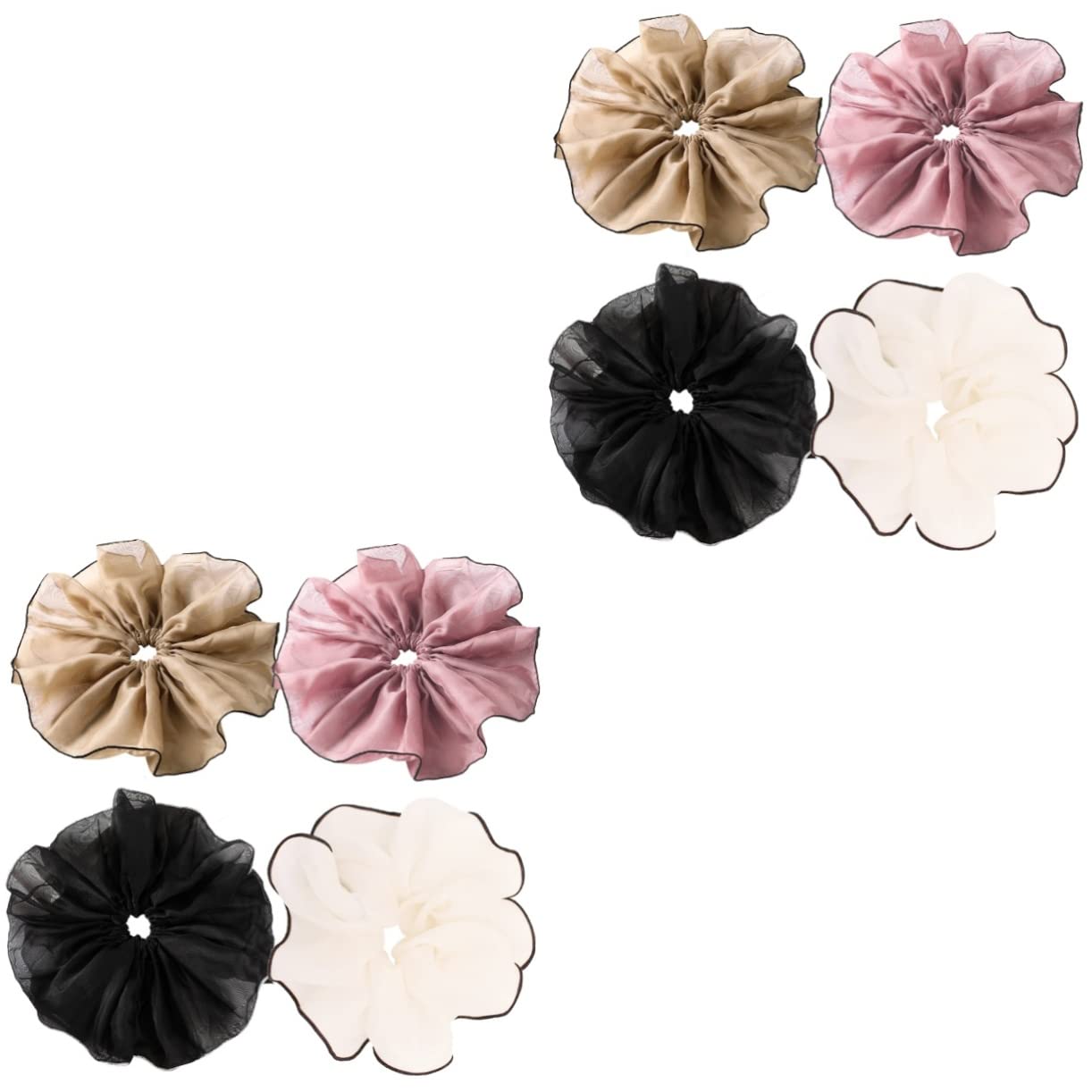 FRCOLOR 8 Piezas anillo de pelo coleteros scrunchies accesorio para el cabello para mujer bufandas para mujer pañuelo para el pelo elástica para el cabello elasticidad toalla de pelo
