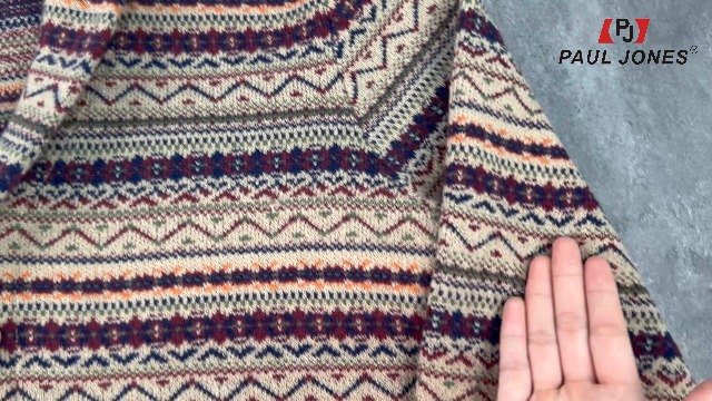 PJ PAUL JONES Men's Fair Isle Cardigan Sweater Funny Christmas