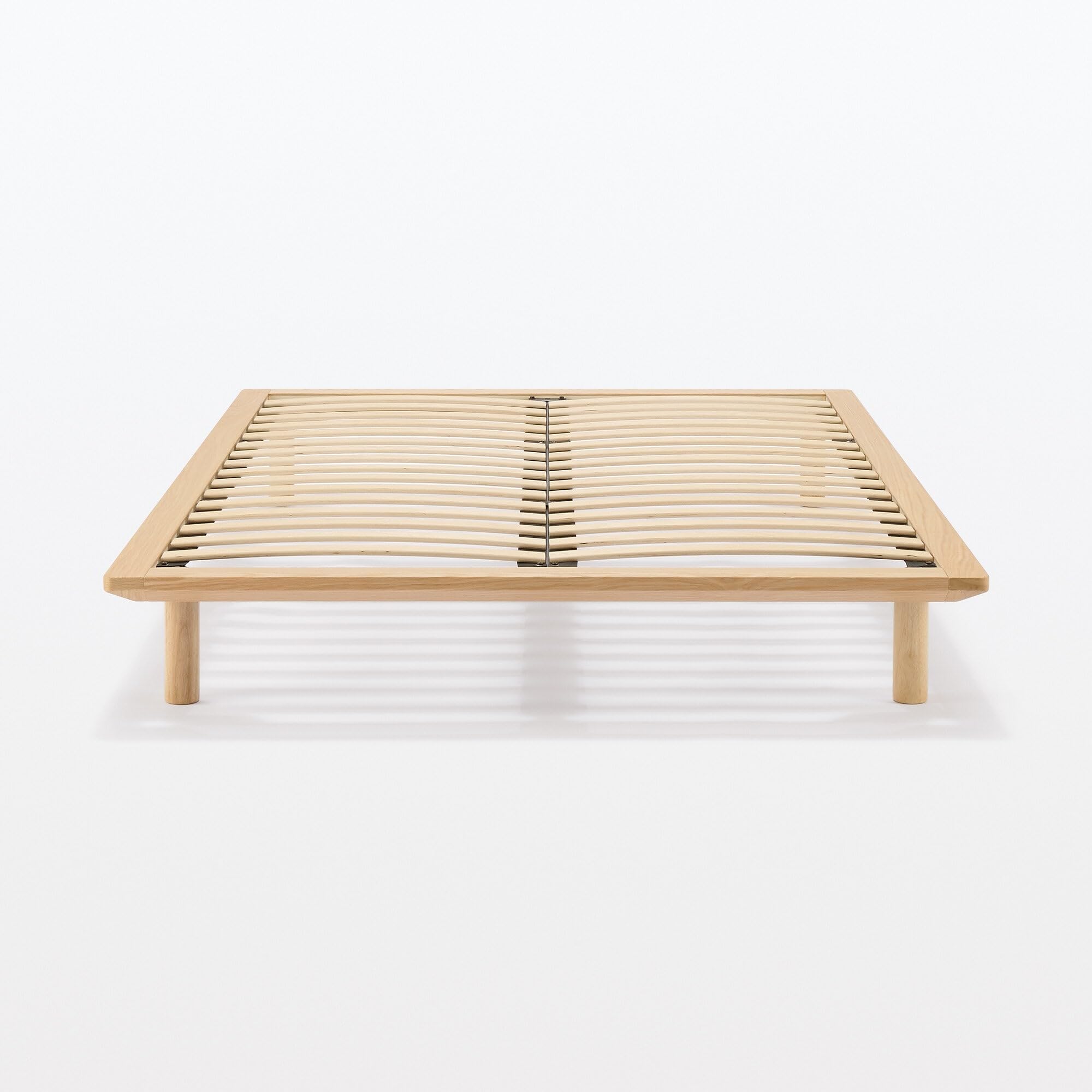 Amazon｜無印良品 木製ベッドフレーム セミダブルサイズ 幅123×奥行202  