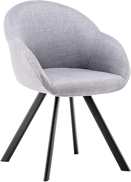 Amazon Brand - Movian Crow - Dining Chair, Light Grey