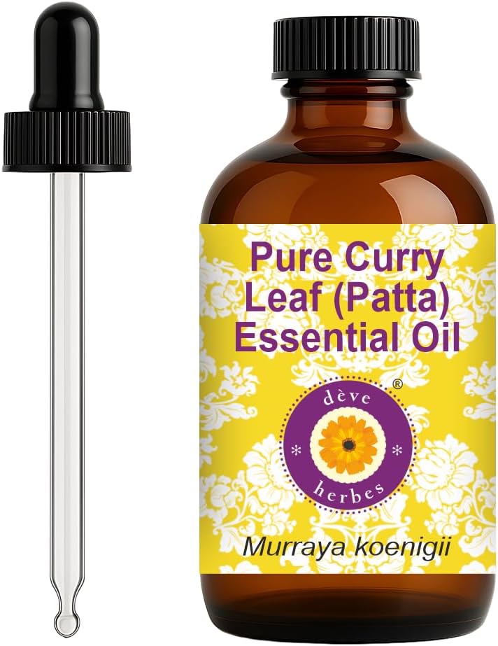 Deve Herbes Pure Curry Leaf Essential Oil with Dropper 120ml