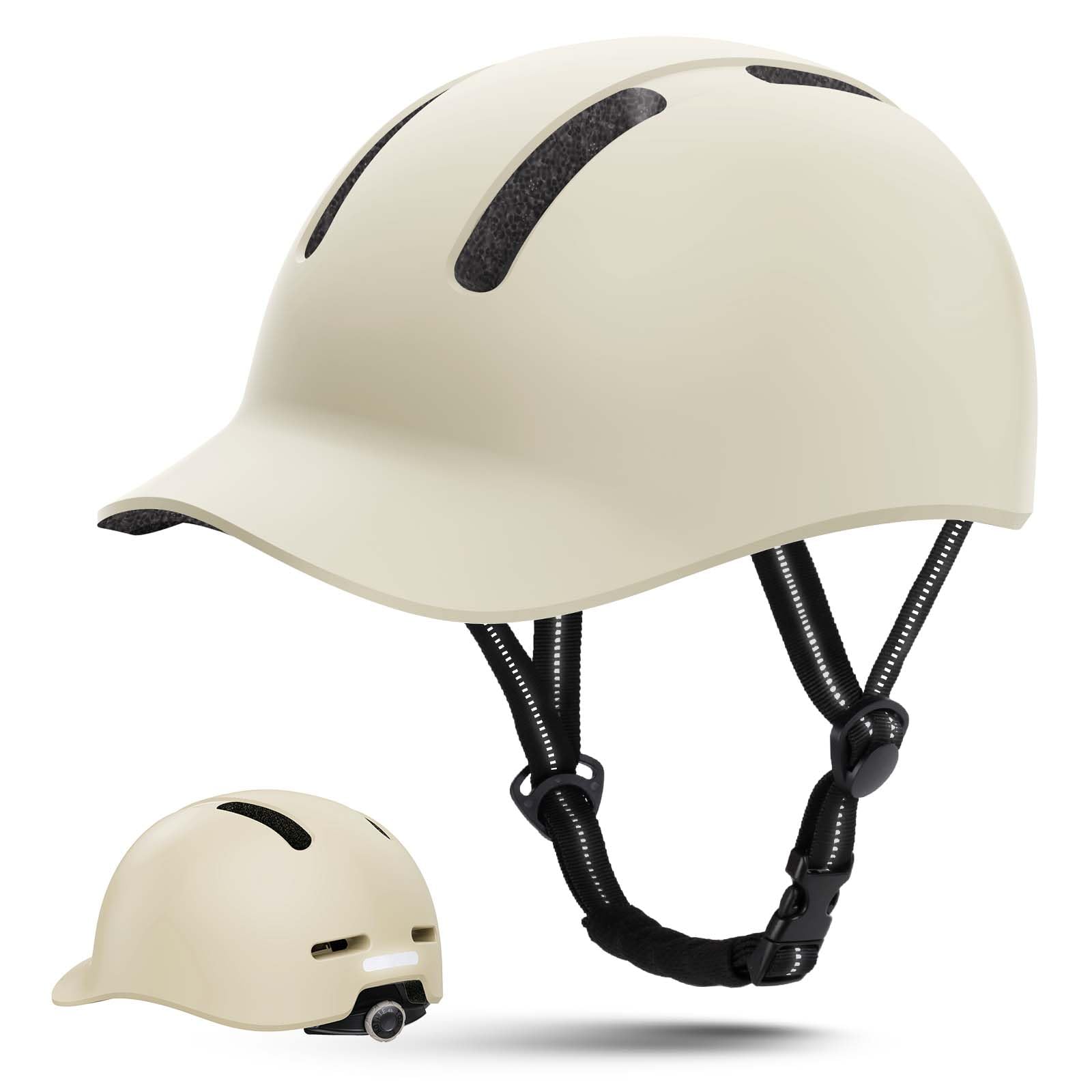Shinmax Adult Bike Helmet for Adult & Men & Women - Lightweight Adjustable Baseball Cap Style Cycling Helmet With Visor for Urban Commuters & Road Biking
