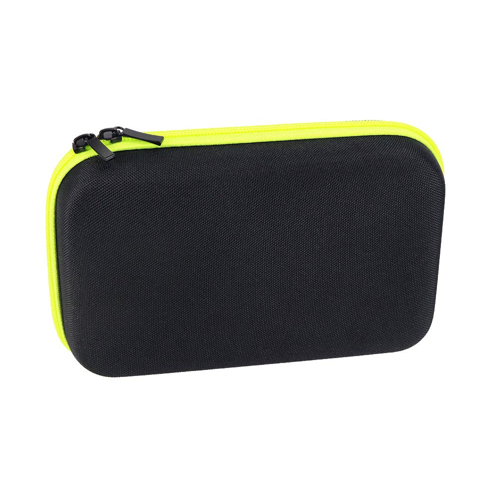 Hylotele przenośne twarde etui do przechowywania kwiatów, maszynka do golenia EVA elektryczna maszynka do golenia etui podróżne, torba do przechowywania One Blade QP2530/2520, Czarny i opalizujący