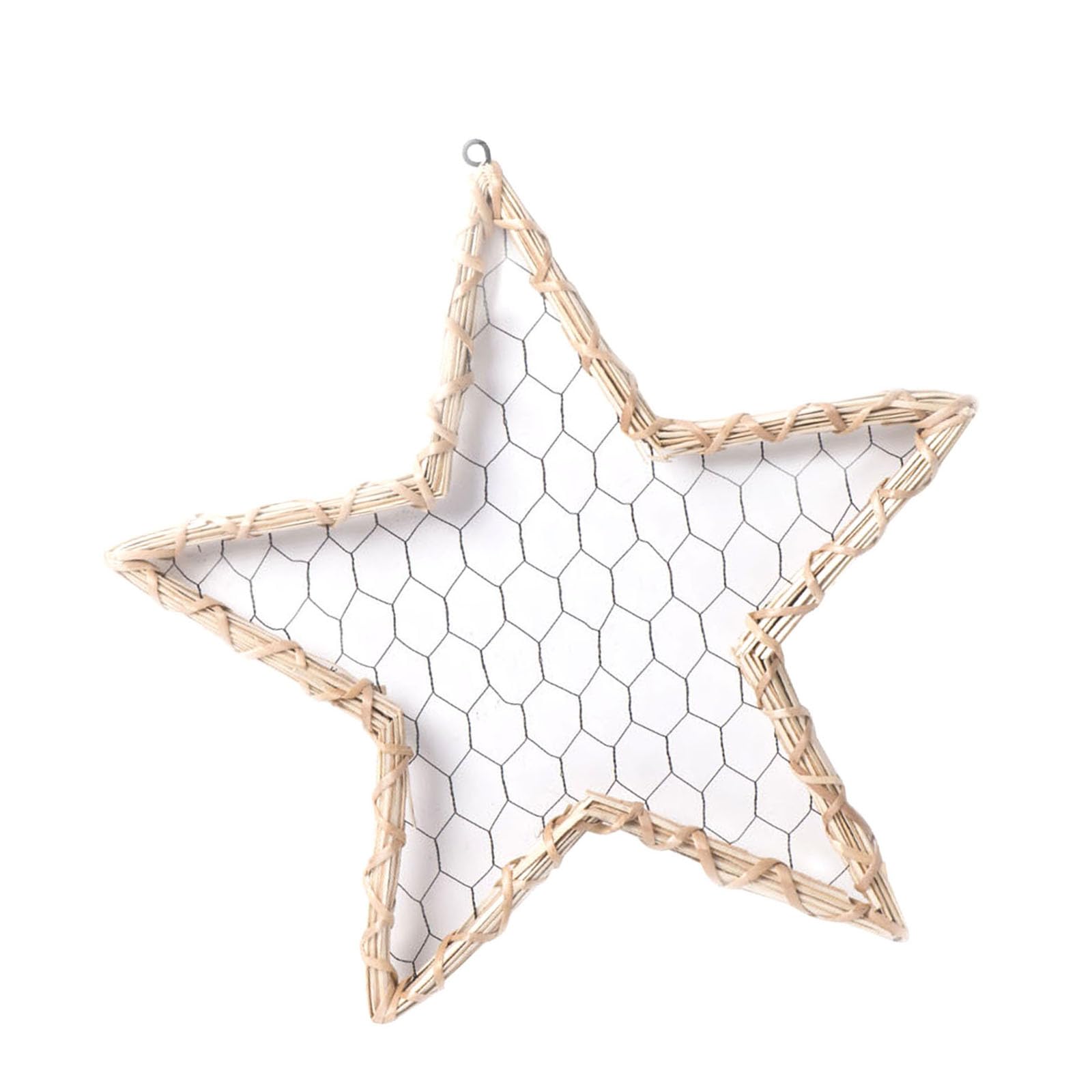Hsioluted Star Pattern Rattans Photo Frames, Wickers Decoration for 4x6inch Pictures Display Rattans Photo Holder