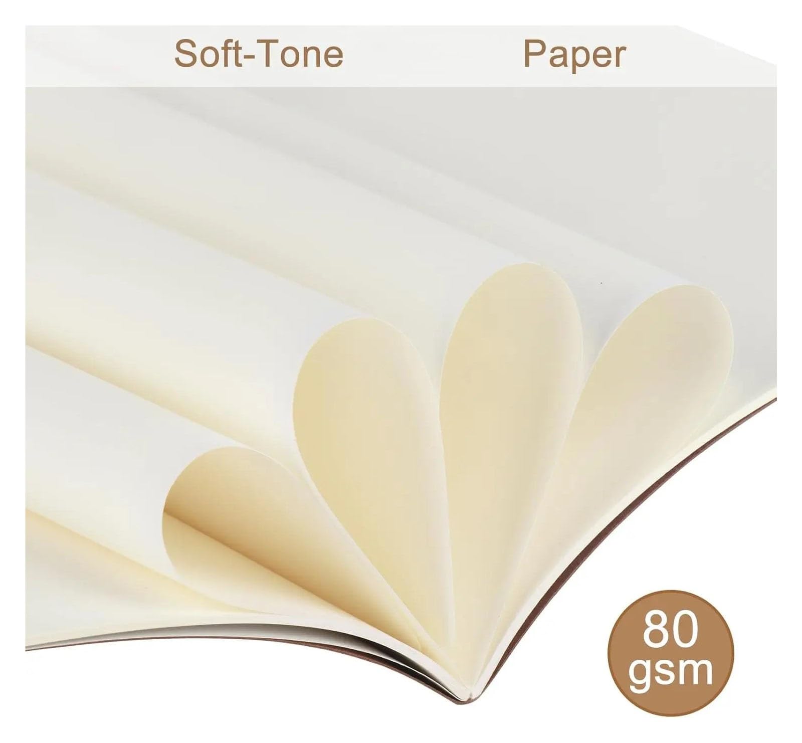 Paquet de 24 cahiers A5 Kraft en vrac 8,15x5,5 pouces journal vierge for les enfants de l'école de travail 60 pages