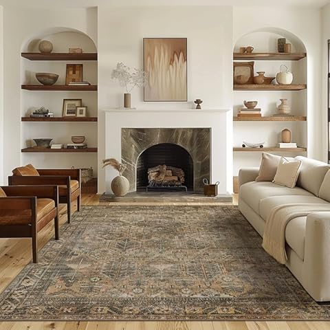 Bavni Vintage Sage Area Rug Cover
