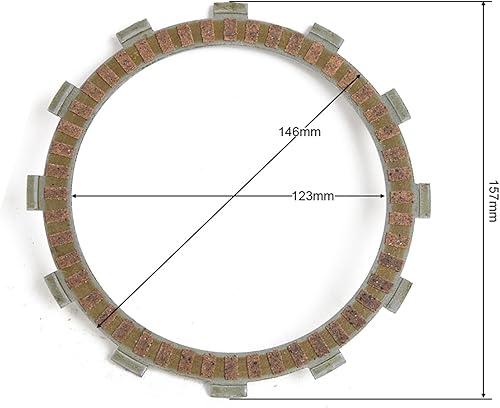 Miniatura 2 de Kit de placa de fricción de embrague a base de papel para motocicleta de 650 cc compatible con BMW F650 F650GS F 650 GS R13 2001-2004 F650CS K14