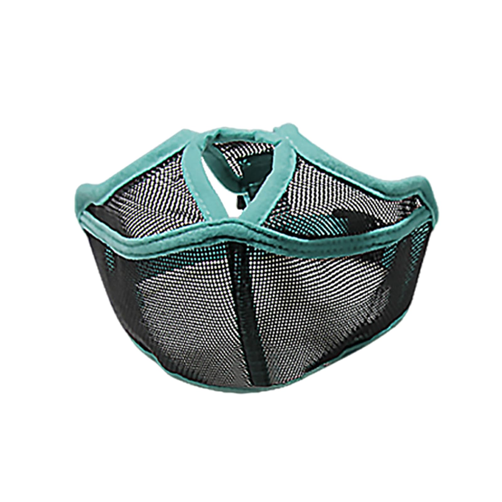 Bozal de Malla Suave for Perros, bozal for medianos, cómodo, Transpirable, Ajuste rápido, Permite jadear, Ajustable(Green,S)