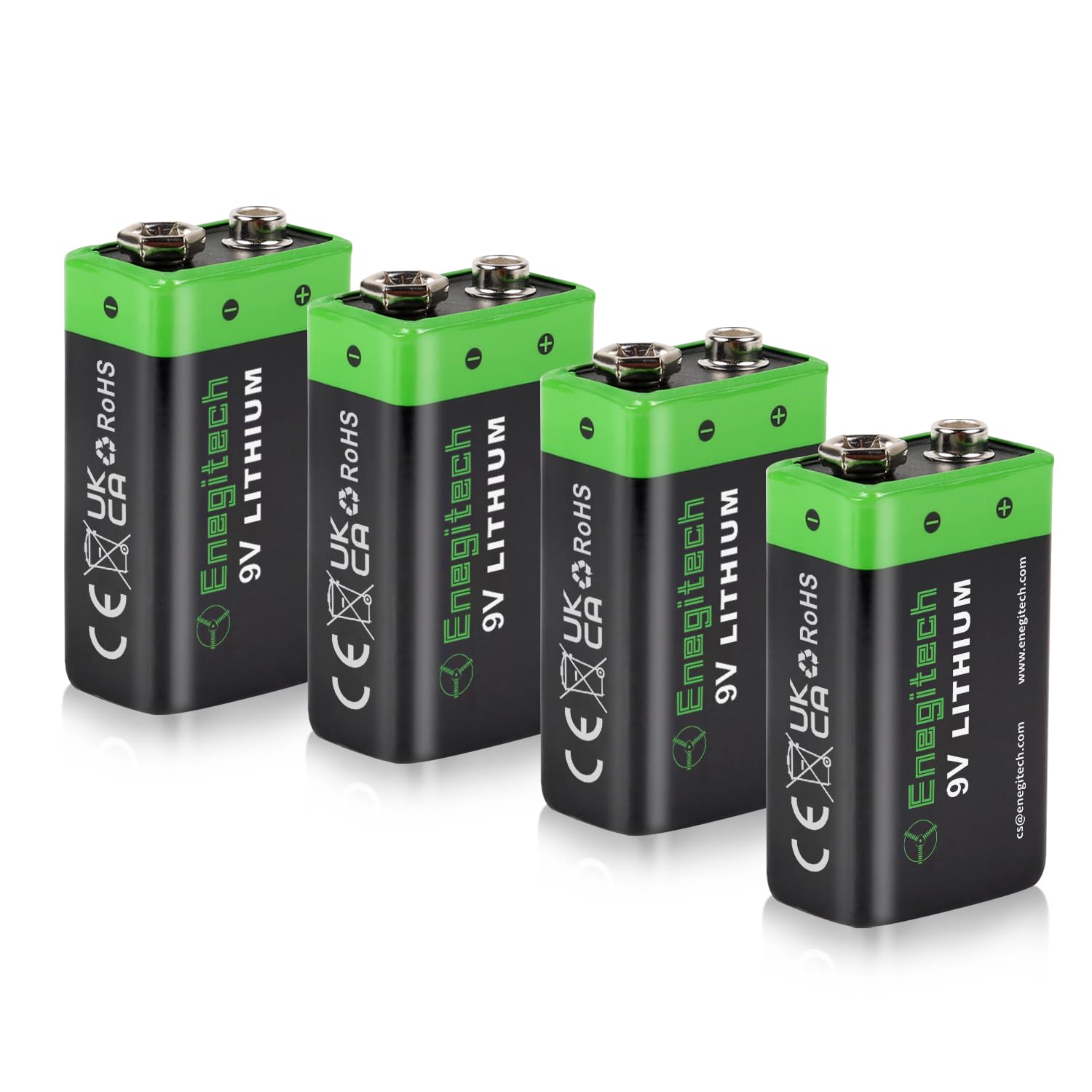 Enegitech 9V Lithium 4-Pack