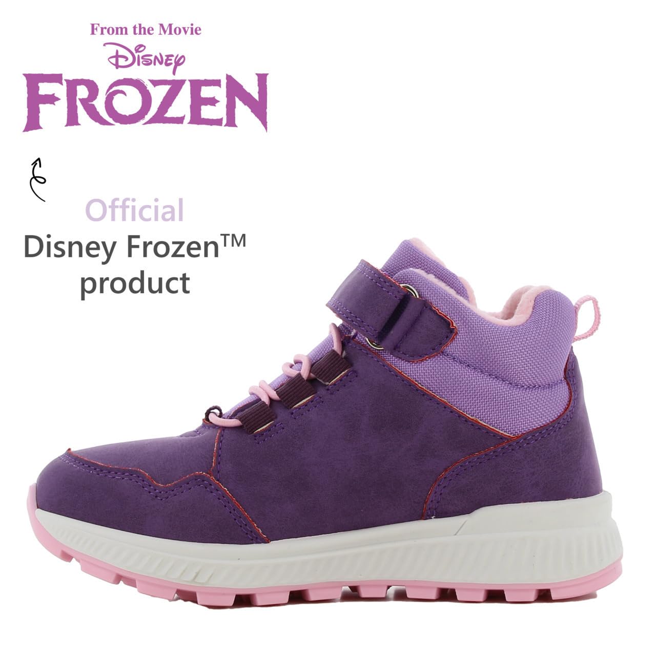 Leomil Frozen Stivali da Neve Bambini Inverno Caldi | Scarpe con Invernali Bambine, Stivaletti Invernali, Suola antiscivolo per i giorni freddi d’inverno, Disney Frozen