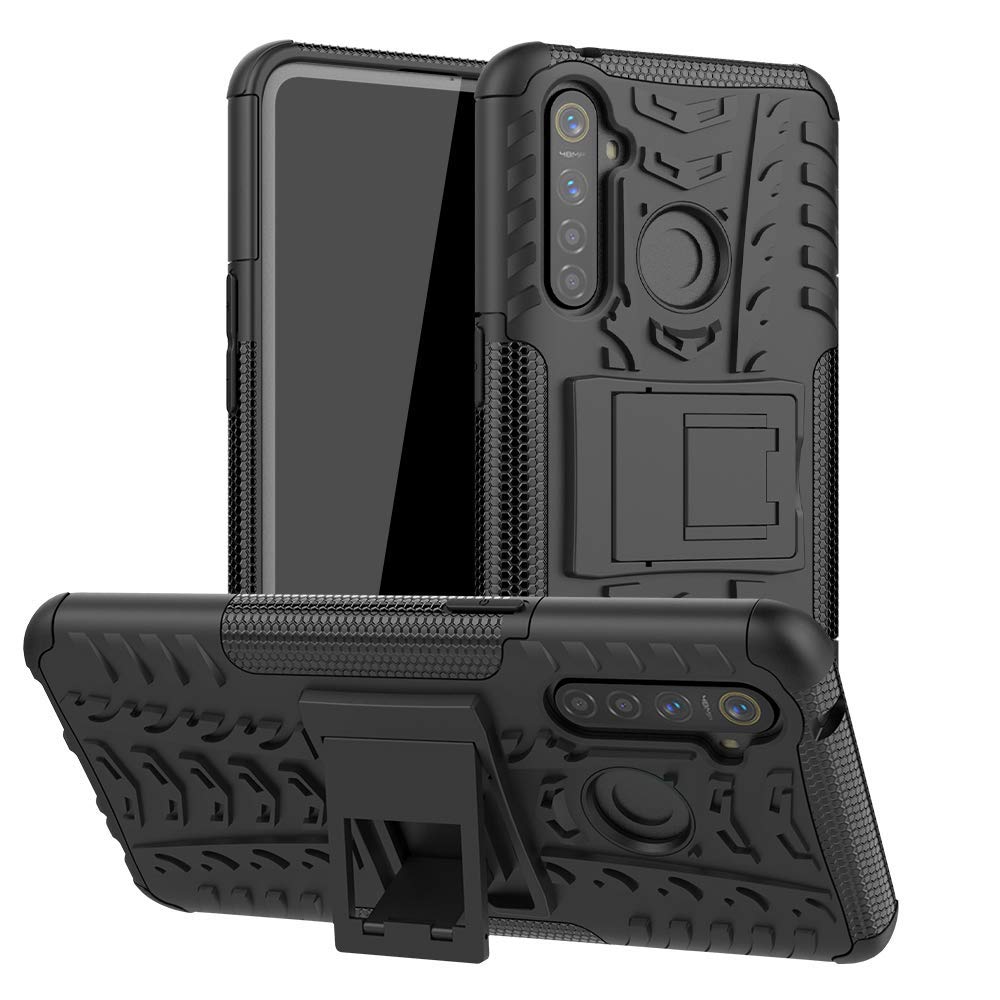 Newlike Realme 5s, Back Cover, Premium Real Hybrid Shockproof Bumper Defender Cover, Kick Stand Hybrid Desk Stand (Black) Back Case Cover for Realme 5s (B081GS1YV9) Amazon Price History, Amazon Price Tracker