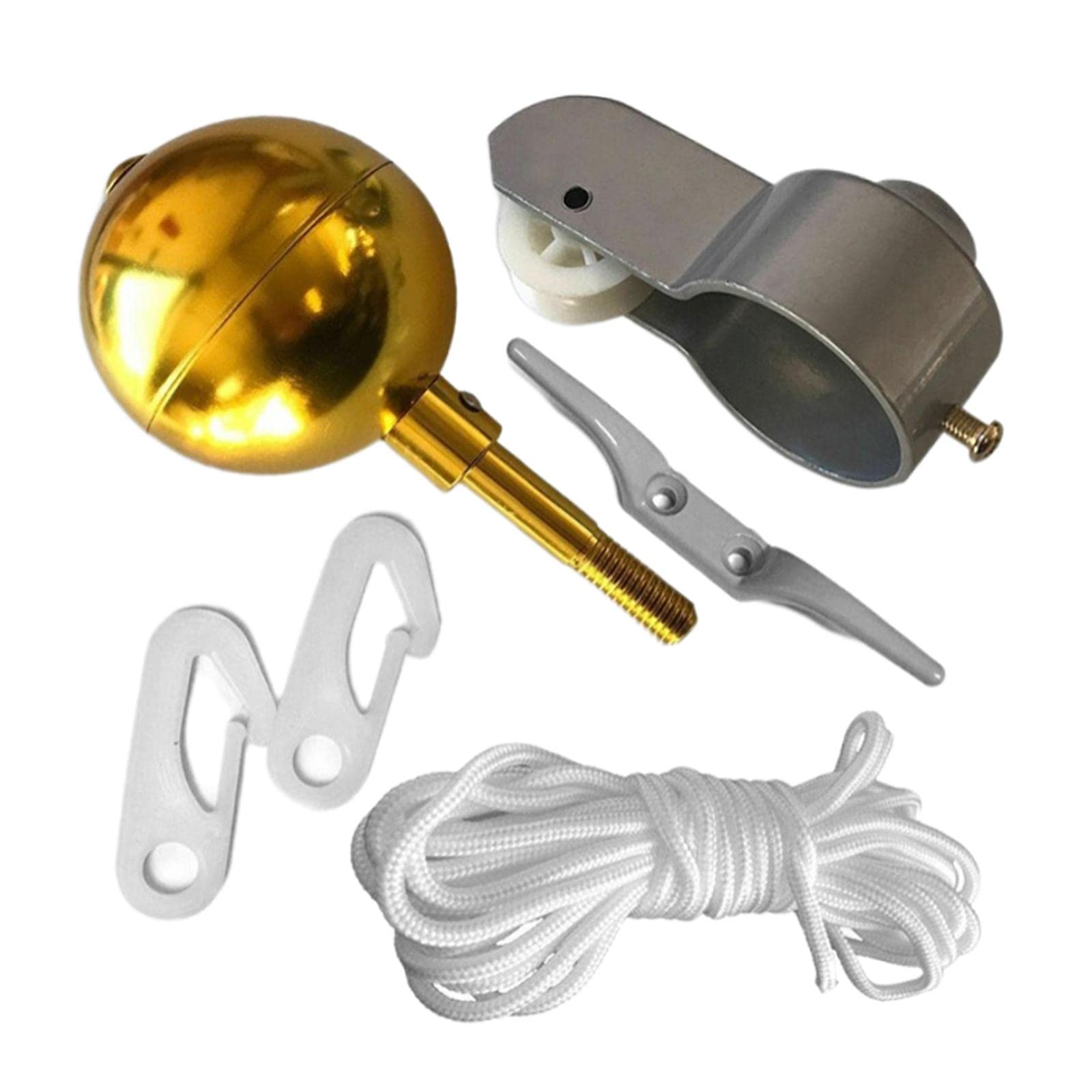 Kit mât de drapeau 3 pouces et mousquetons pour pavoiser votre jardin avec élégance