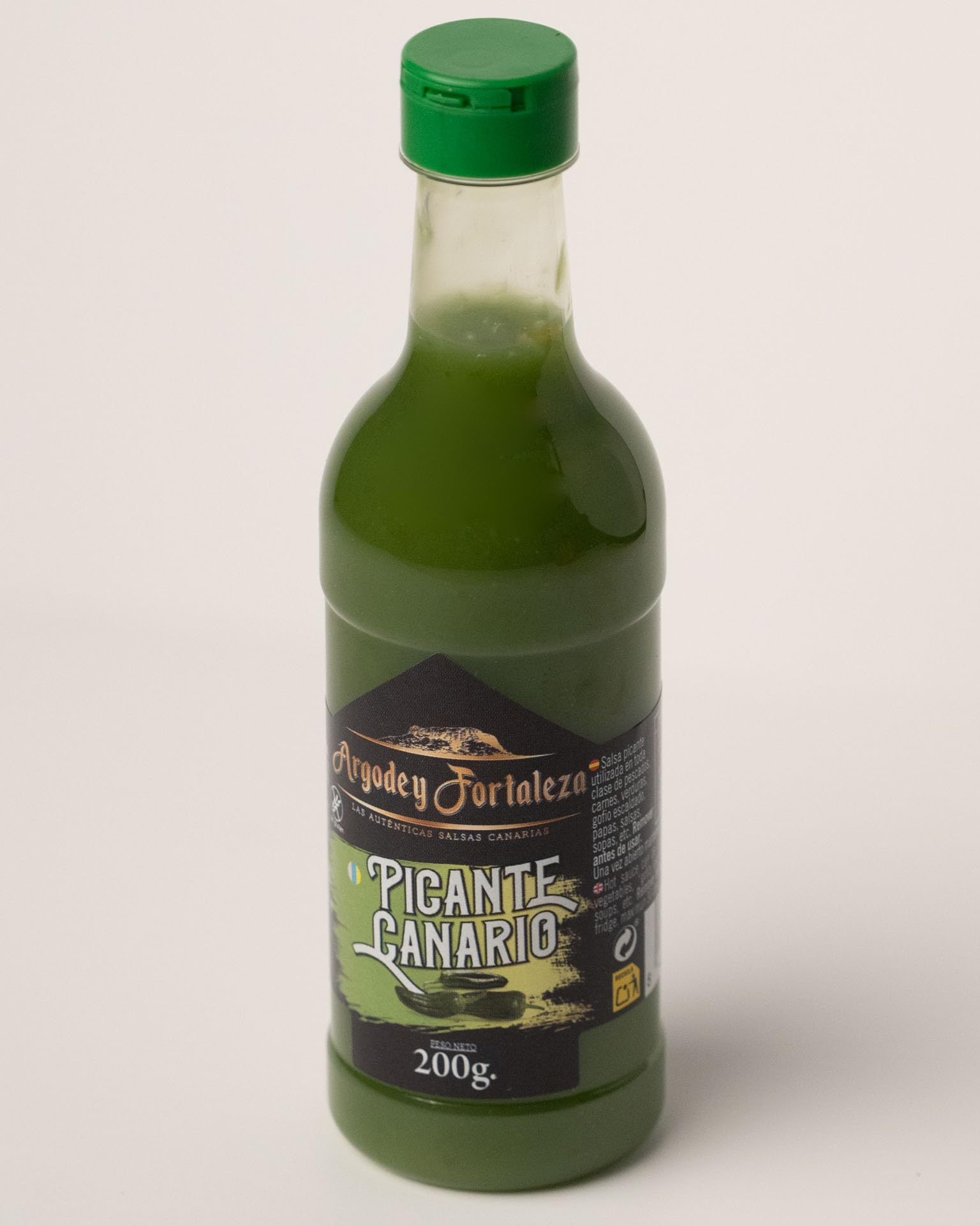 Argodey Fortaleza Picante Canario Verde 200 g | Salsa Mojo Verde Tradicional | Ideal para Papas Arrugadas, Carnes y Pescados | Especialidad de Canarias