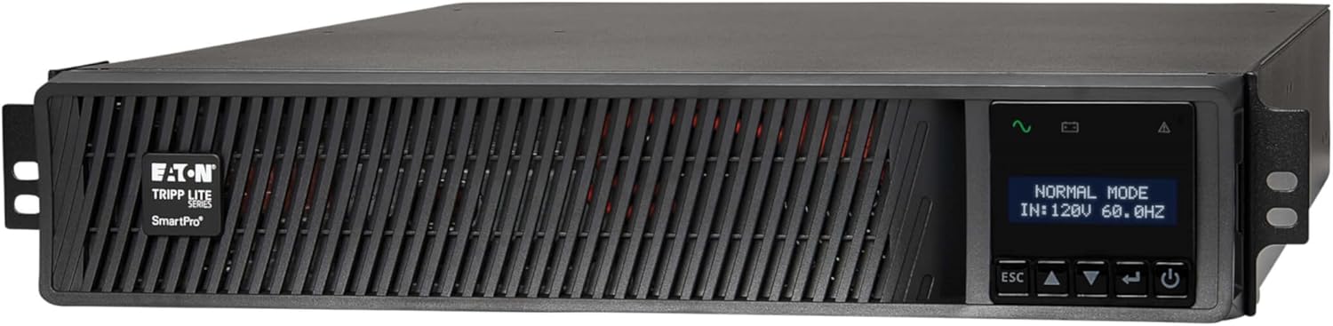 Eaton Tripp Lite Series SmartPro 1950VA 1950W 120V Line-Interactive Sine Wave UPS - 7 Outlets, Extended Run, Network Card Option, LCD, USB, DB9, 2U Rack/Tower, TAA