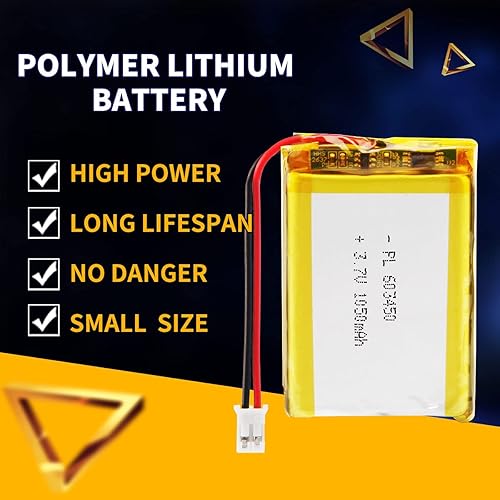 Miniatura 46 de 3.7V 250mAh 502030 Lipo batería recargable batería de iones de polímero de litio con conector PH2.0.000 in JST