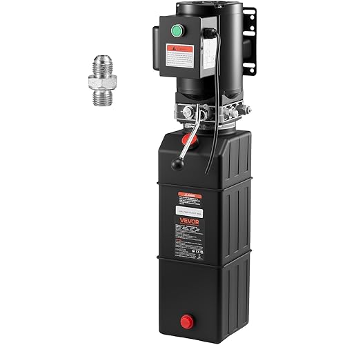 Vevor Hydraulic Pump 15 Quart Hydraulic Motor Hydraulic Lift Single Phase Car Lift 3450 RPM Dump Trailer 208-230 Volt Portable Car Lift 2 Horsepower Auto Lift Vehicle Lift Portable Power Press