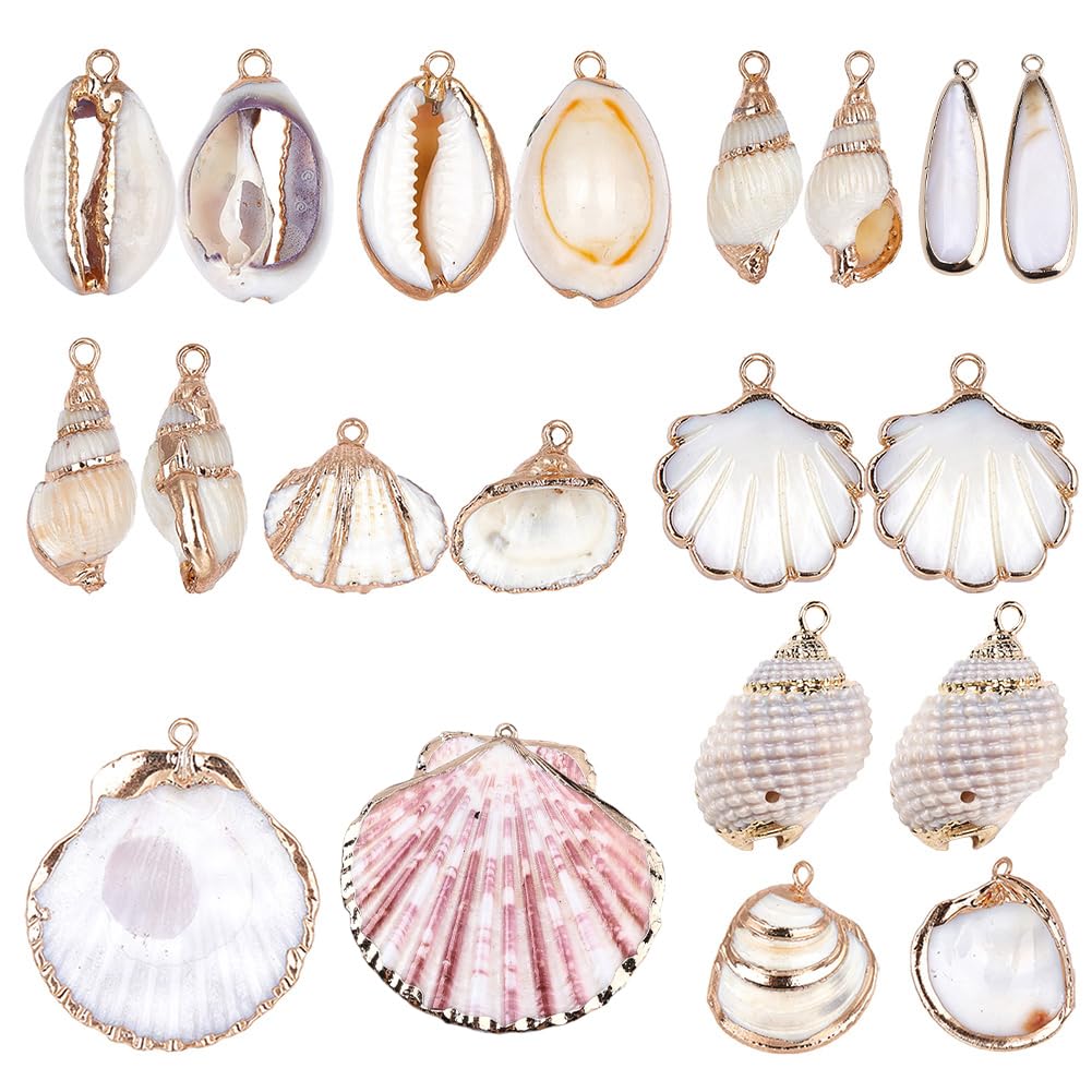 ◆【美品】ヴィンテージブローチ イヤリング ネックレス 天然貝シェルまとめ売り❶ ネックレス ヘッド ハンドメイド 長方形 月 シェル チャーム