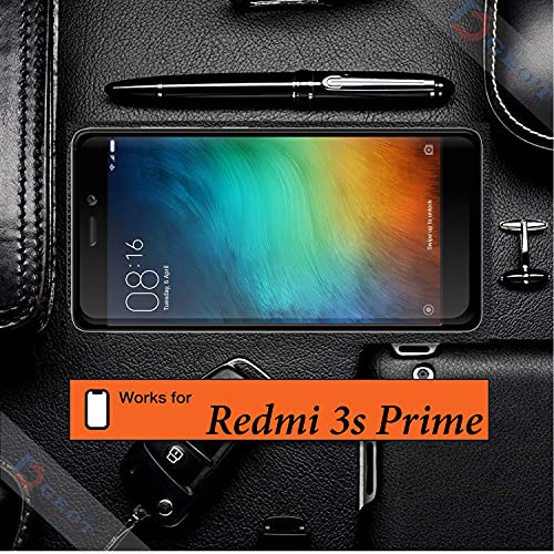 Image of Edge to Edge 11D Tempered Glass Screen Protector for Redmi 3S Prime (Black)|With Easy Installation Kit|Impact Absorb|Full Adhesive Glass (Pack Of 3)