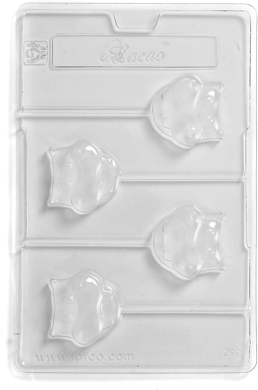 Hippo Lolly Chocolate Mould 4 Cavity x 10