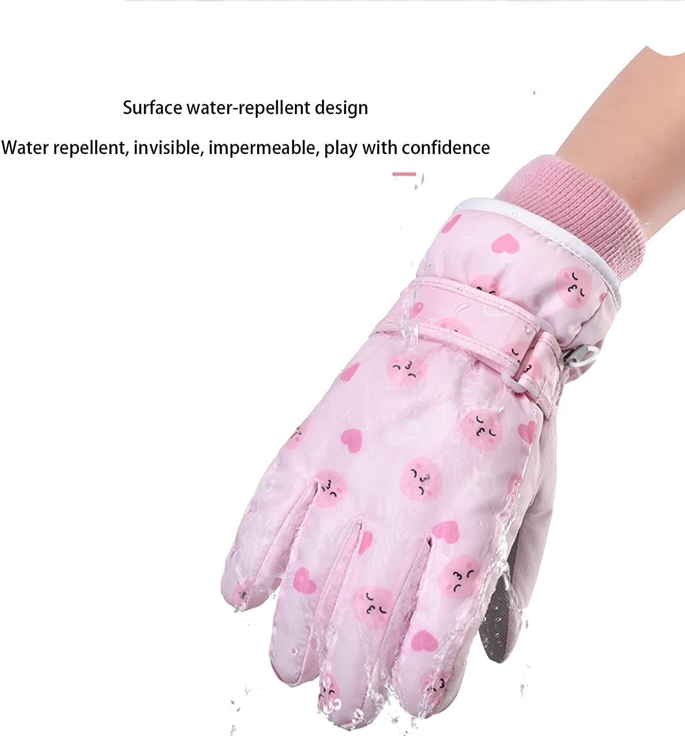 Habiba Handschuhe Touchscreen-Handschuhe, warme Winterhandschuhe mit verdicktem Korallenfutter, Vollfinger-Handschuhe für Ski, Radfahren, Skaten, Laufen, Wandern Winddicht