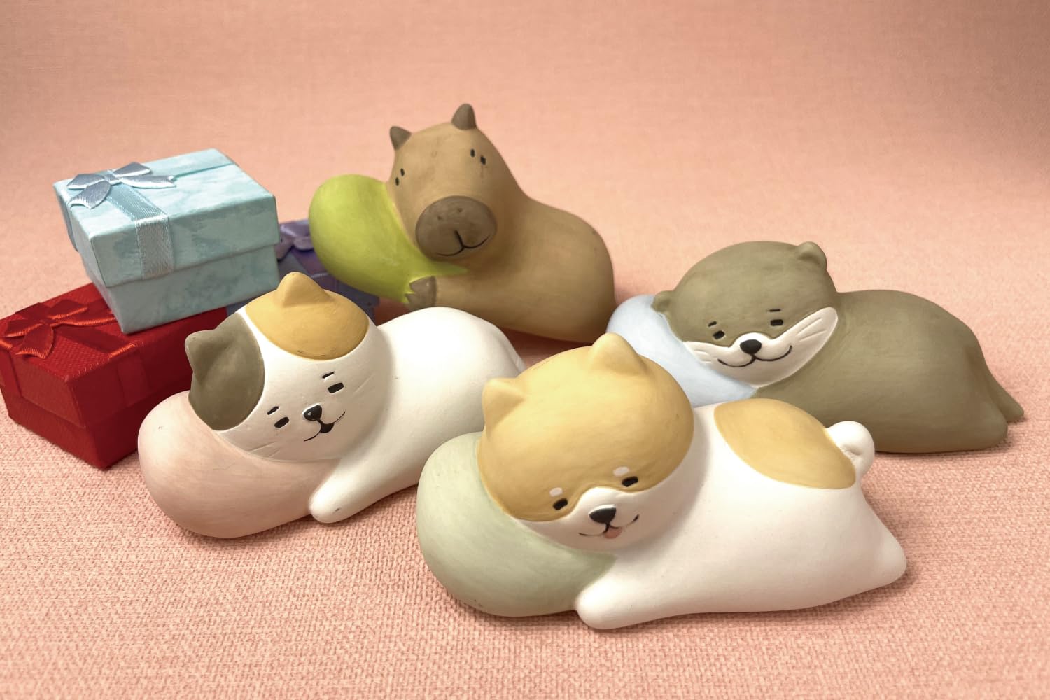 Aroma Ceramic Stone Diffuser - Non-Electric Passive Essential Oil Diffuser, Cute Animal Design (Bathing Capybara) - View #4