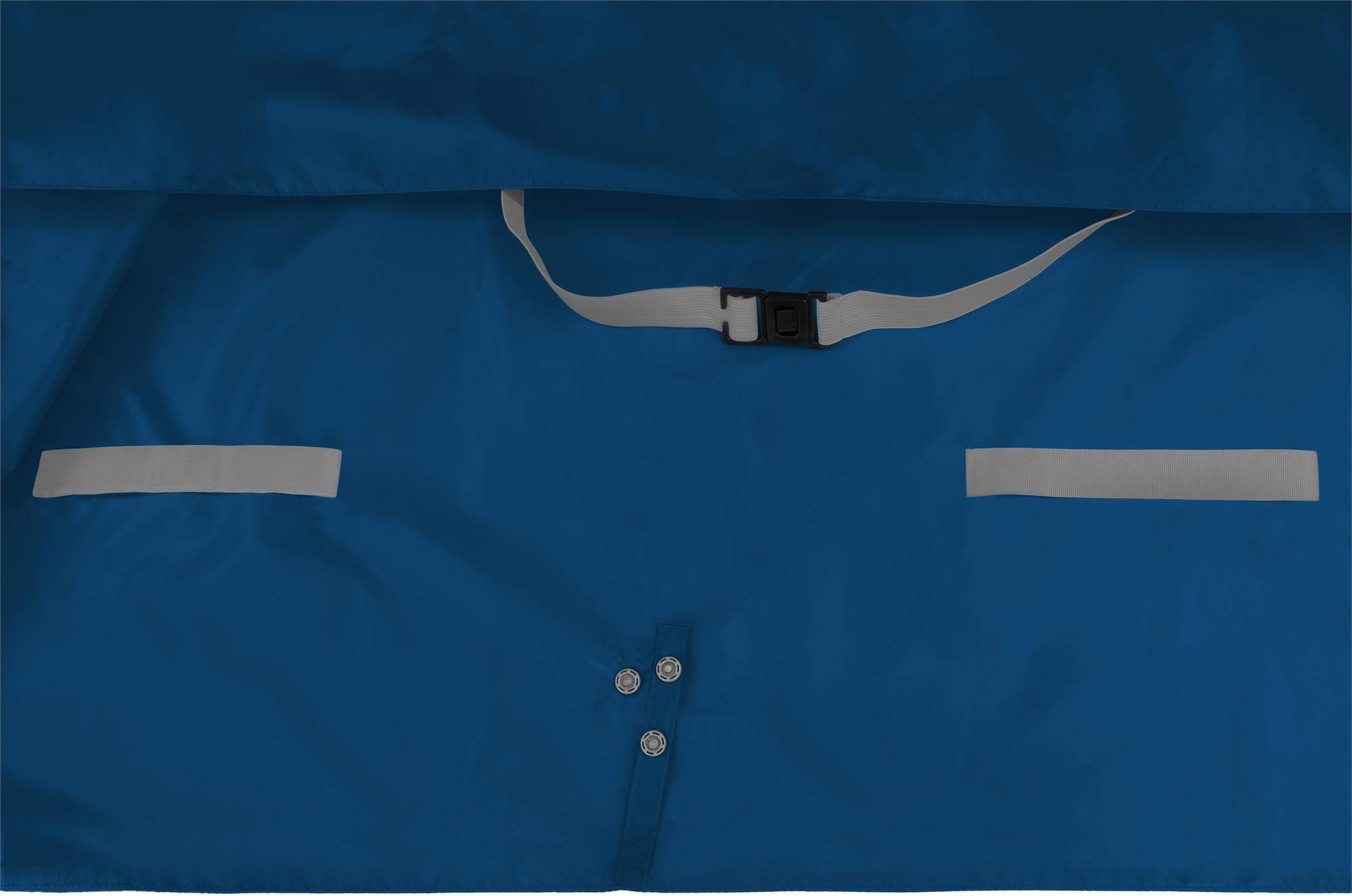 normani Wasserdichter Fahrrad-Regenponcho Regencape für Damen und Herren - Kapuze mit Sichtfenster - Wassersäule: 12.000 mm - 3M™ Scotchlite™ Reflektor und YKK-Reißverschluss