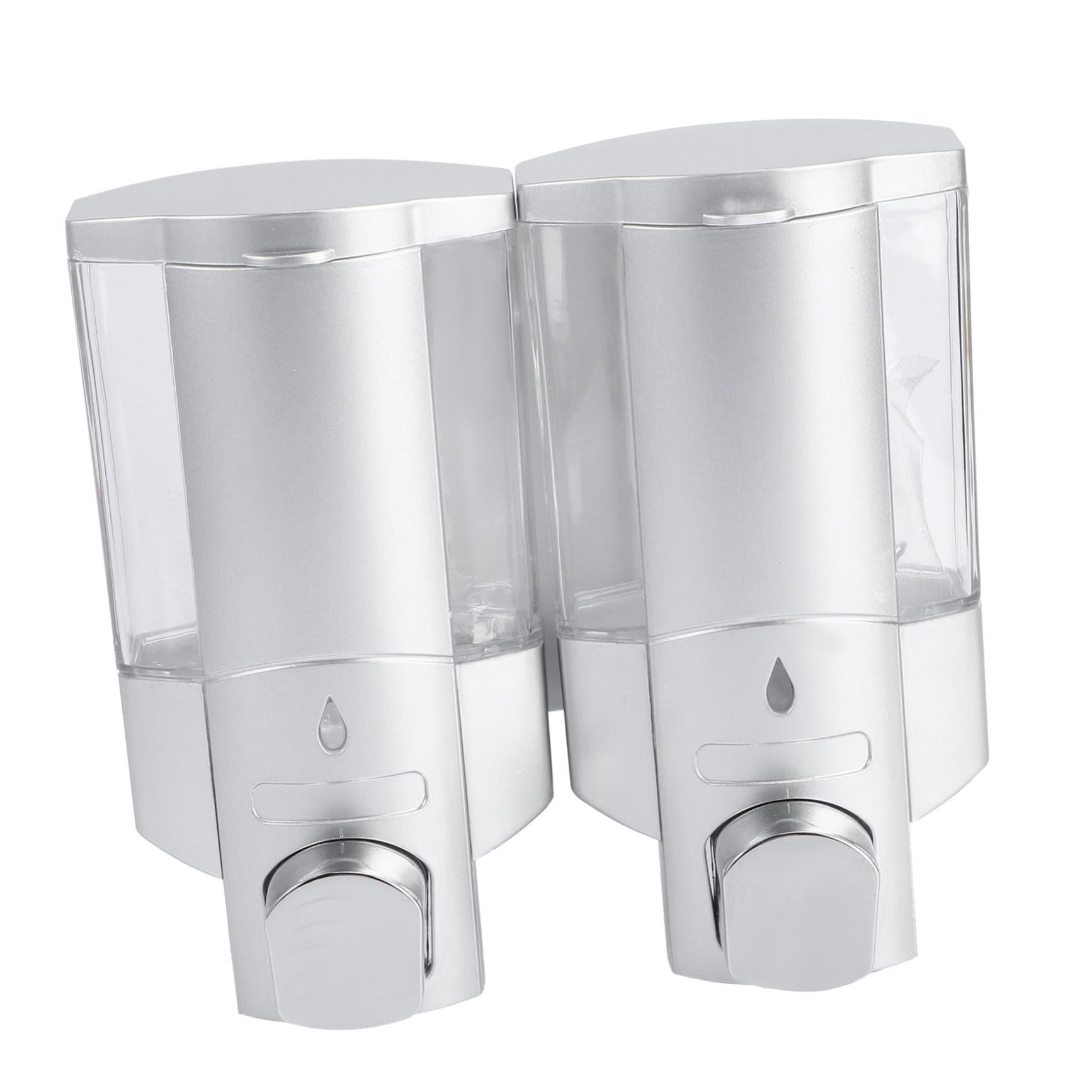 Cabilock Dispensador De Jabón Espumoso De Plástico Abs Pared Baño Ducha Bañera Cocina Fregadero Doble Cabezal