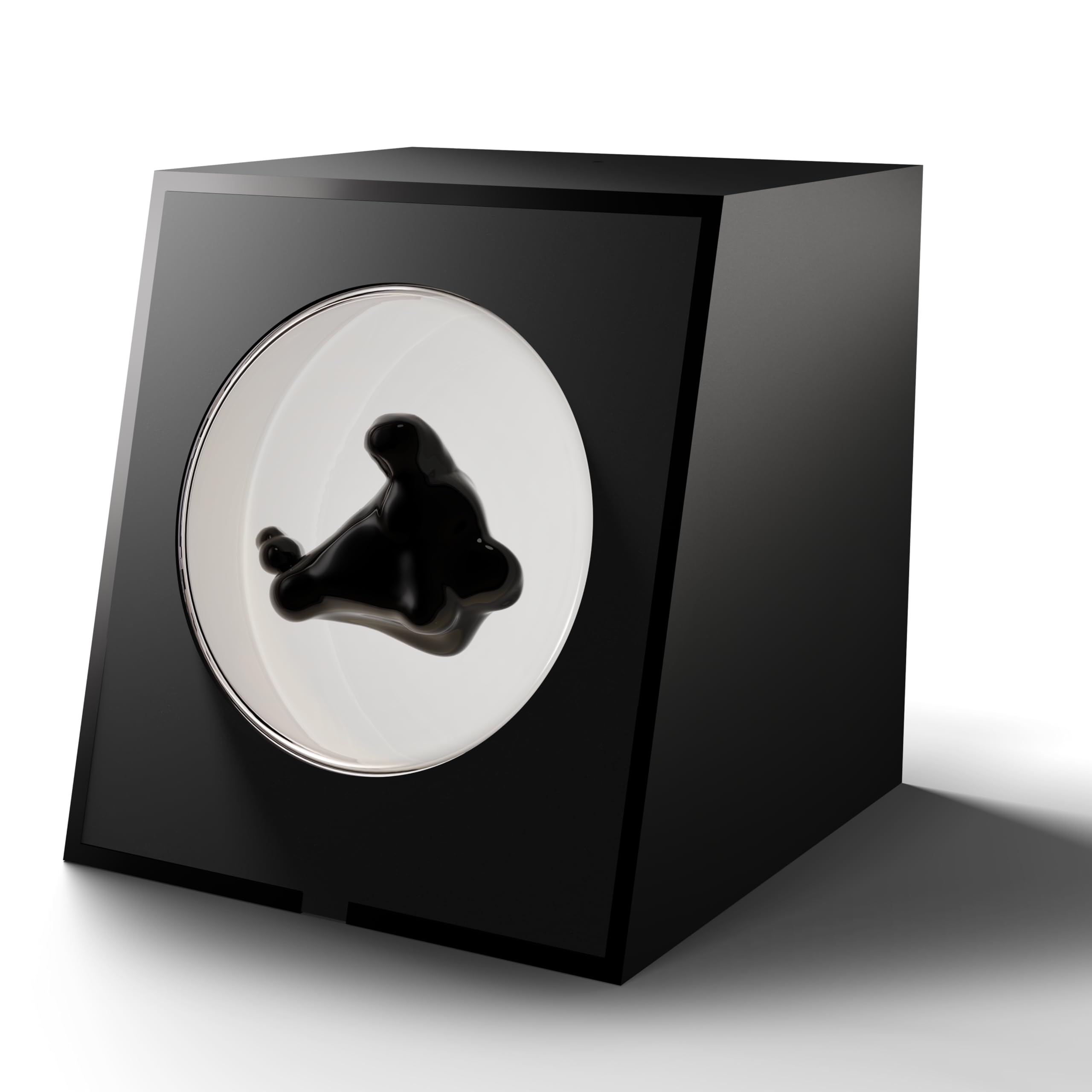 LX IntMfr. Liquid Motion Sound Visualizer Lamp, Compound-Venom Ferrofluid Desk Lamp, Dancing Ferrofluid with Music Rhythm, Desktop Decor with Back