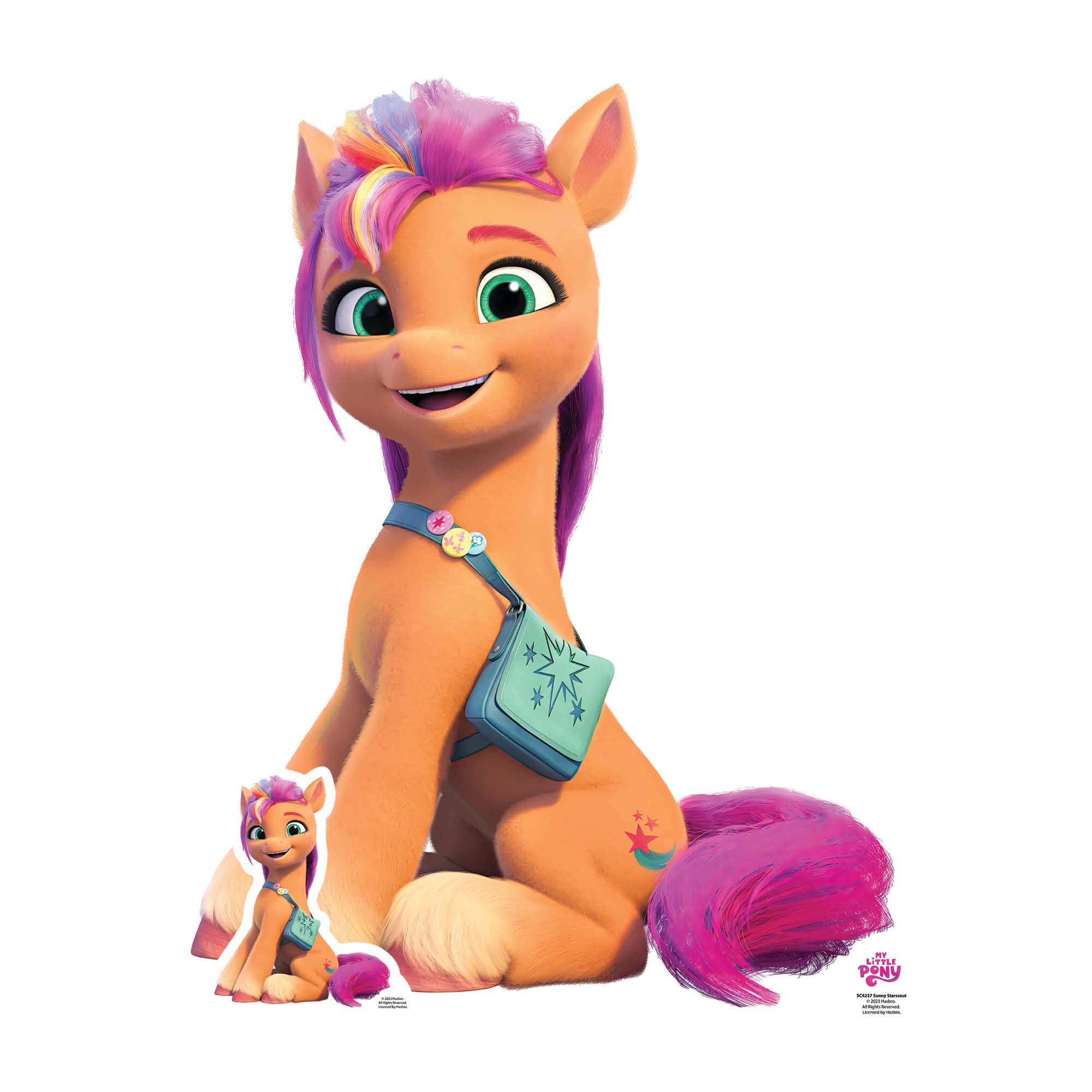 Star Cutouts SC4237 Sunny Starscout My Little Pony Star Mini Cardboard Cut Out With Mini