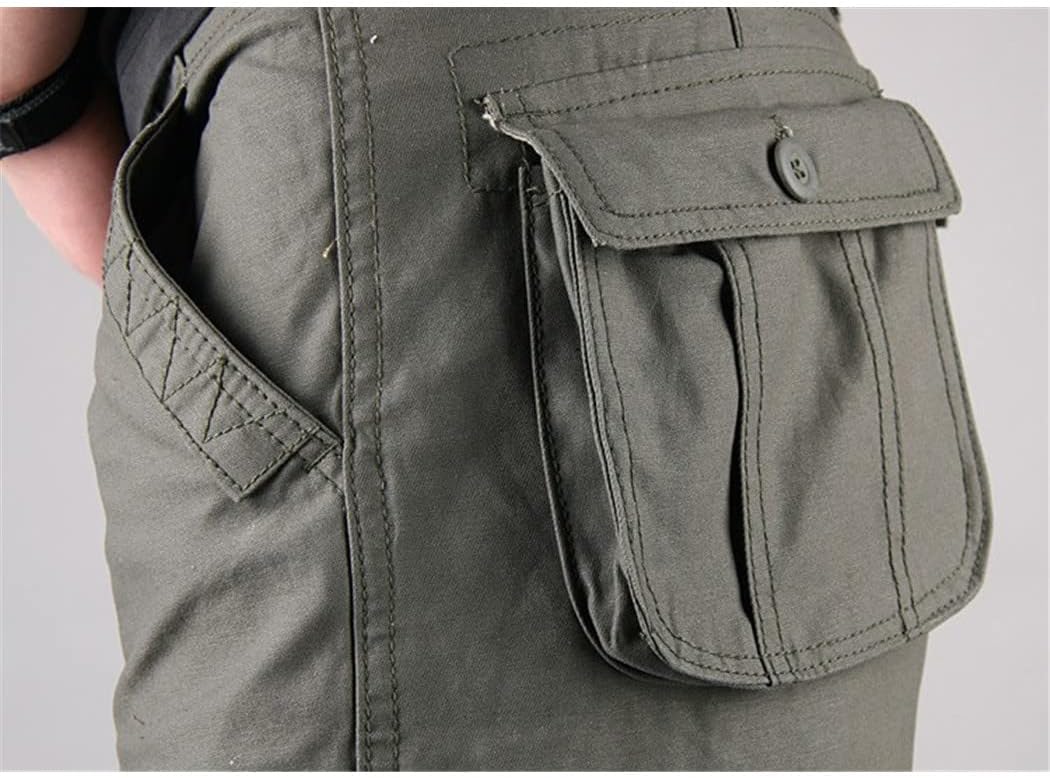 Men Cargo Pants Casual Multi Pocket Military Overall Outdoors Tactical Long Trousers Plus Size