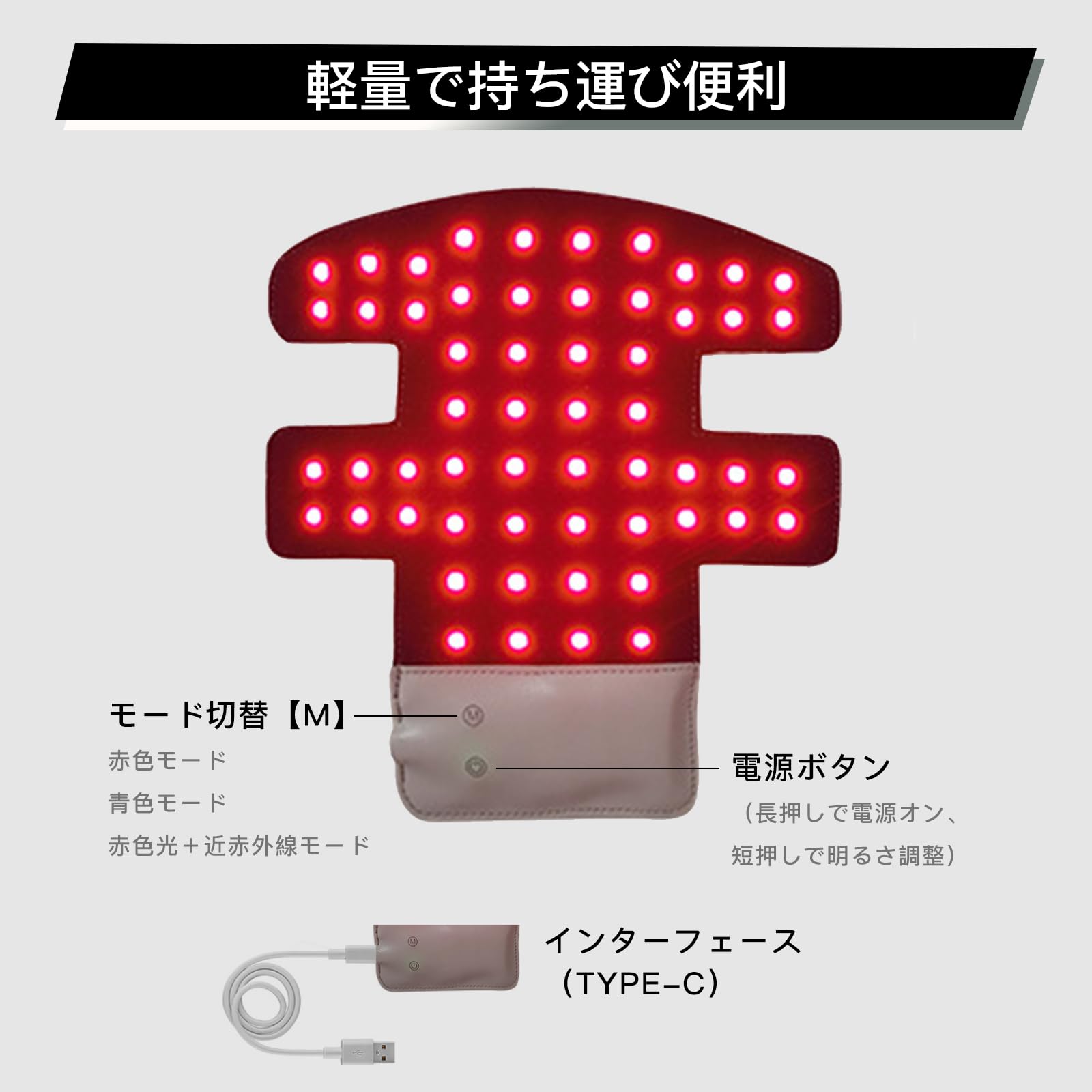 Amazon.co.jp: LED育毛キャップ 赤色LED 青色LED 頭皮 赤色光キャップ