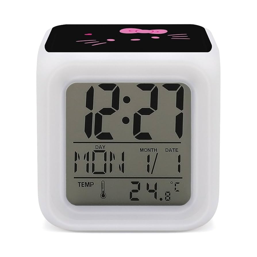 Amazon.co.jp: ハローキティ 目覚まし時計 デジタル置き時計