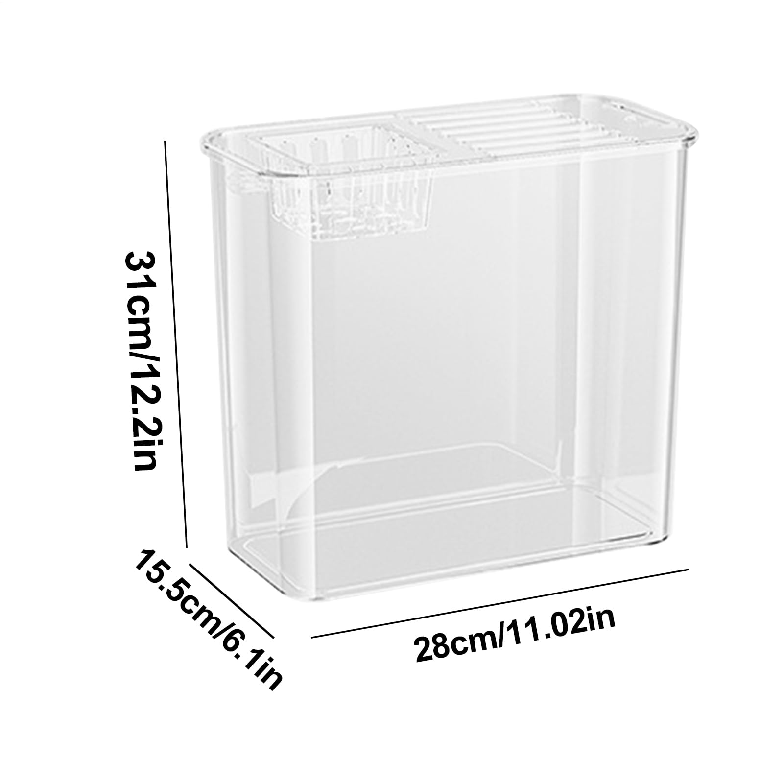 Tartarughiera Trasparente Anfibi Rettile Alimentazione Basking Pesci | Vasca Tartaruga Basking Testuggine Gamberi Paguri Rana Decor Forniture Animali Casa Ufficio Soggiorno Cucina