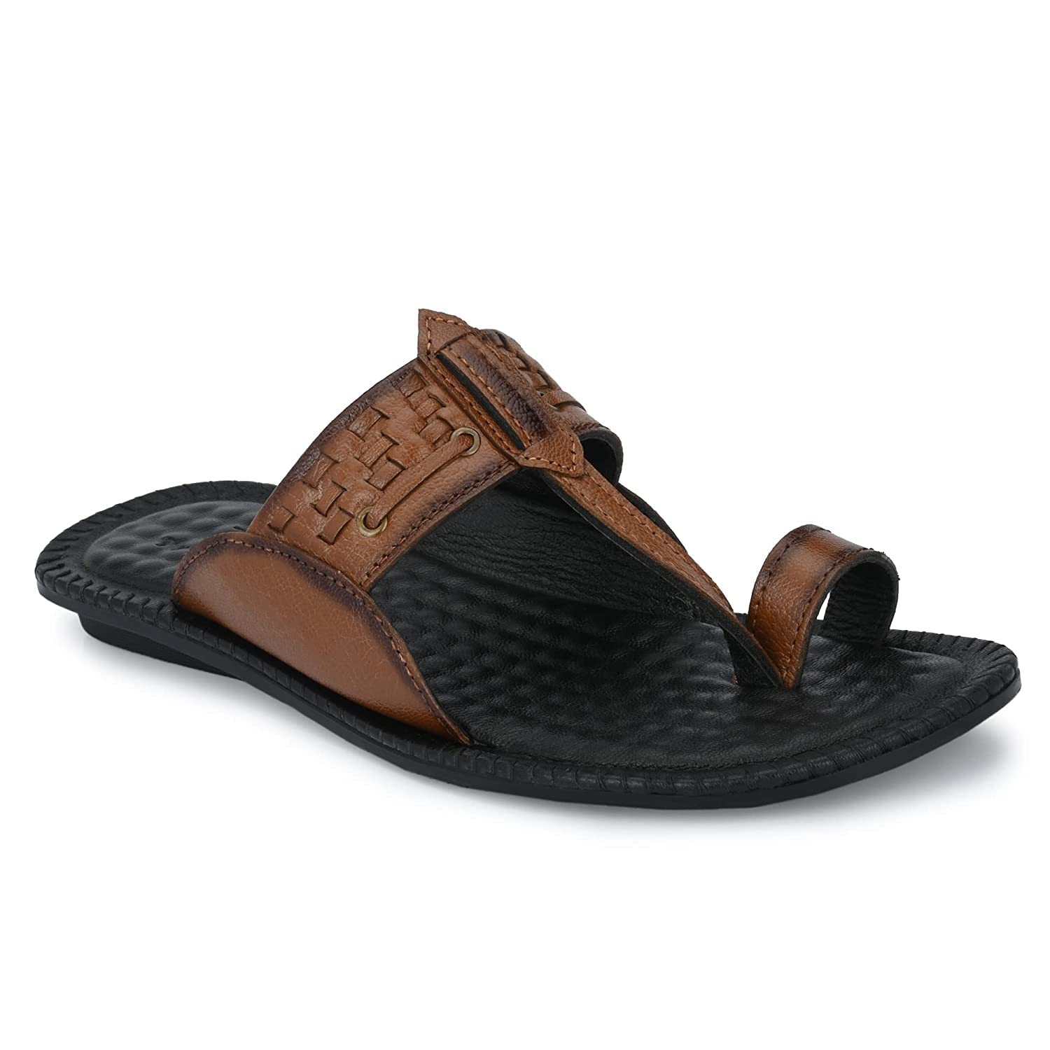 Genuine Leather Kolhapuri Chappals For Men| Leather Slippers For Men | Thong Sandals For Men | Stylish & Comfortable