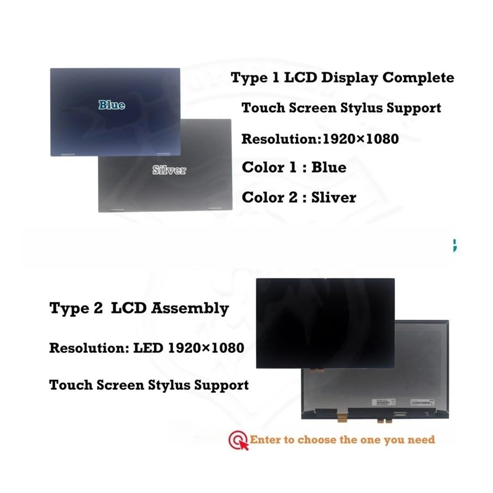Marque 13.3 ", Compatible for Samsung, Galaxy Book Flex NP930QCG-K02UK FHD 1920x1080 écran Tactile LCD Assemblage Complet(Full Assembly S)