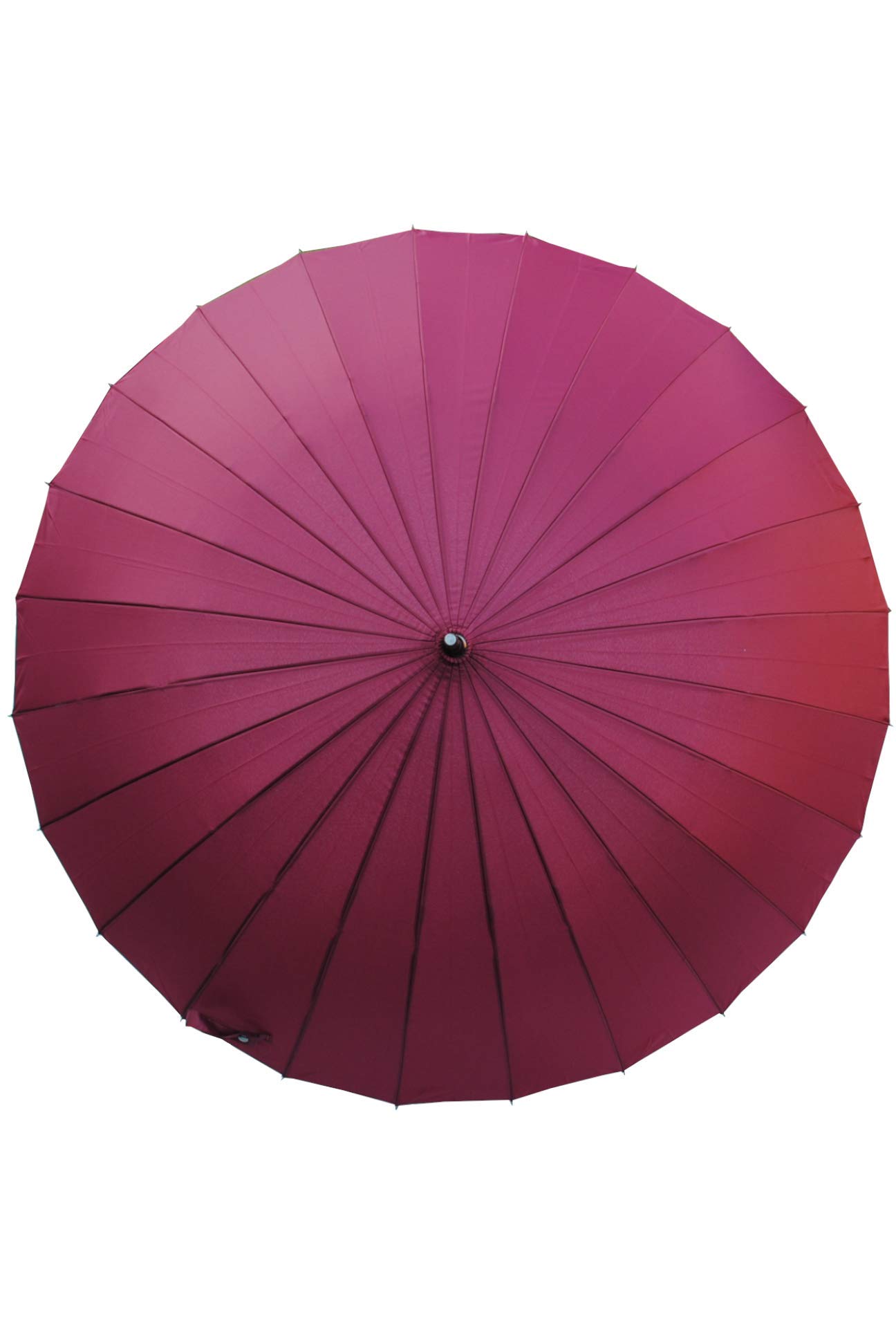 COLLAR AND CUFFS LONDON Wiatroodporny parasol żebrowy z 24 żebrami dla super wytrzymałości - 60 km/h bardzo mocny - trójwarstwowa wzmocniona rama z włókna szklanego - drewniany uchwyt haczykowy -