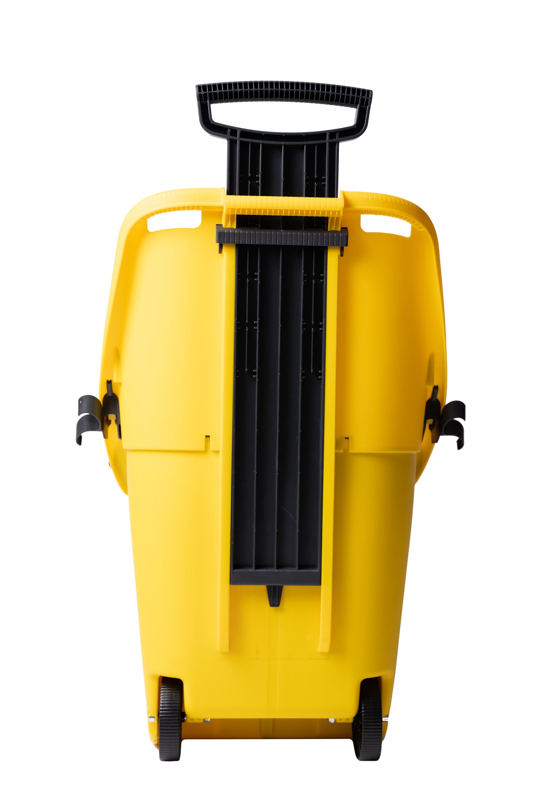 FORTENA Gartenschubkarre Schubkarre gelb 75L für den Transport von Gartengeräten, Kompost und Sand, Transportschubkarre 70kg mit Teleskopgriff und Deckel