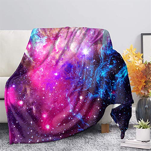Clohomin 3D Pink Galaxy Print Fluffy Cozy Throw Blanket Ultra Soft Comfy Blanket, Living Room Bedroom Lightweight Decorative Blanket Winter Keep Warm Cover For Couch Bed Sofa #TOP5