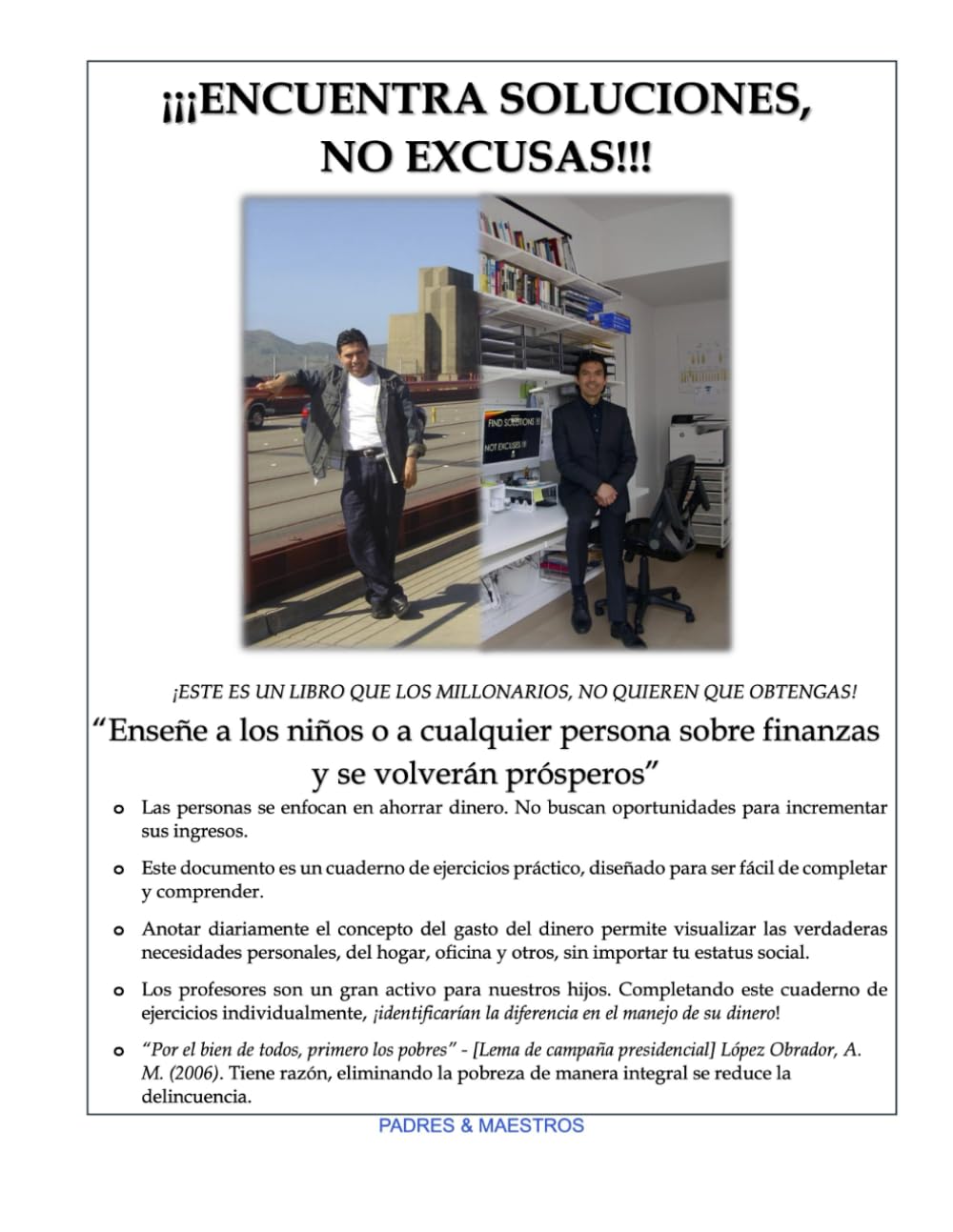 Encuentra Soluciones, No Excusas!: Padres & Maestros (Spanish Edition)      Paperback – February 20, 2026
