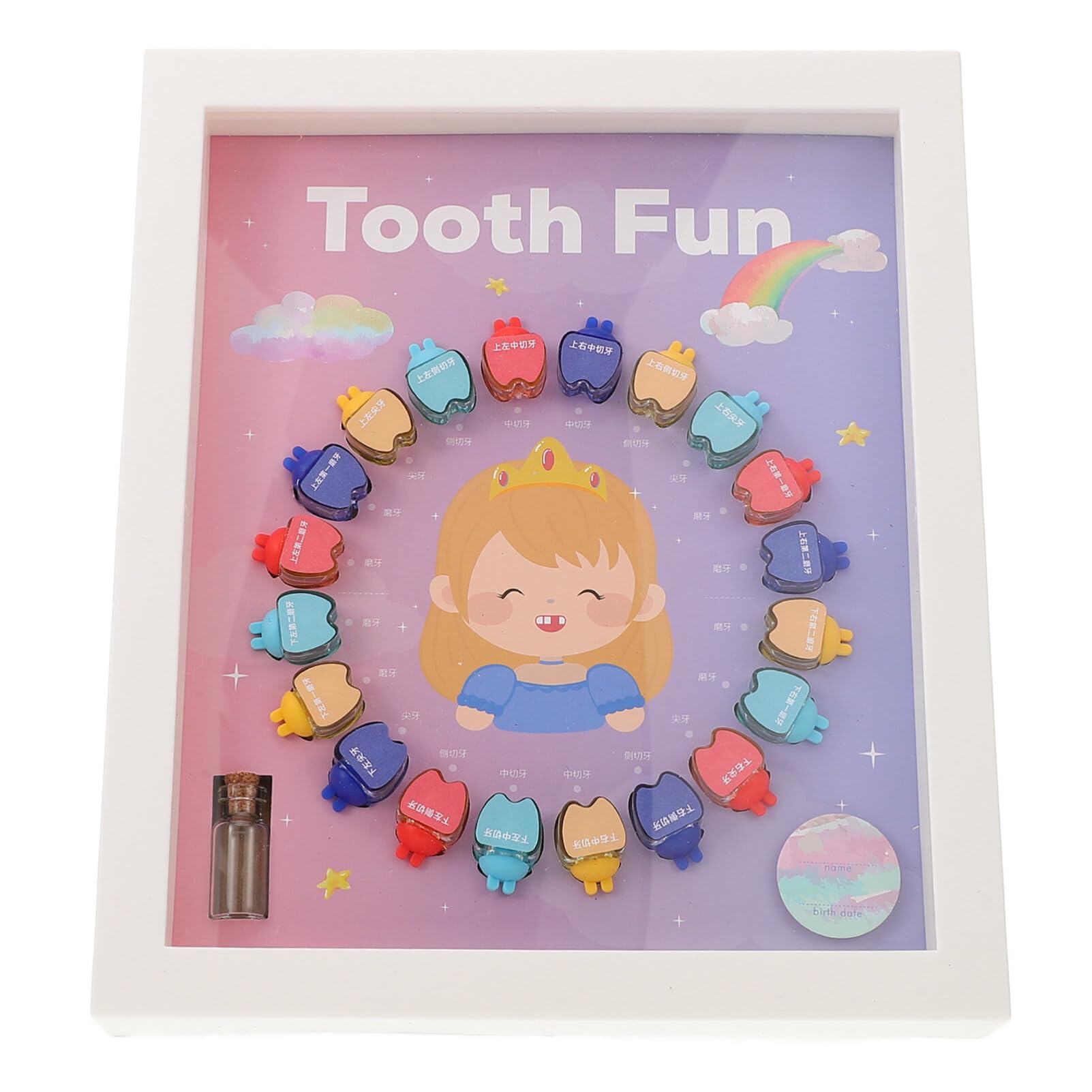 Boîte à Dents de Lait pour Bébé, Coffret Souvenir Compact en Plastique, 1