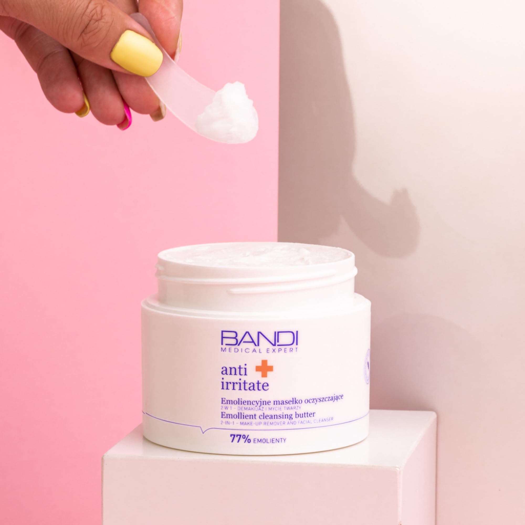 Bandi Emollient Cleansing Butter-Hydrating Face Cleanser Hypoallergenic Makeup Remover Gentle Facial Cleanser for All Skin Types Enriched with Vitamin e Soothing and Nourishing - Image 3