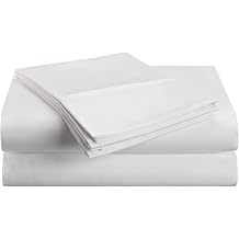 LaxLinen 600TC Super Soft Quality 100% Egyptian Cotton 4PC Bed Sheet Set 22" Inch Extra Deep Pocket King/ Standard, White Solid