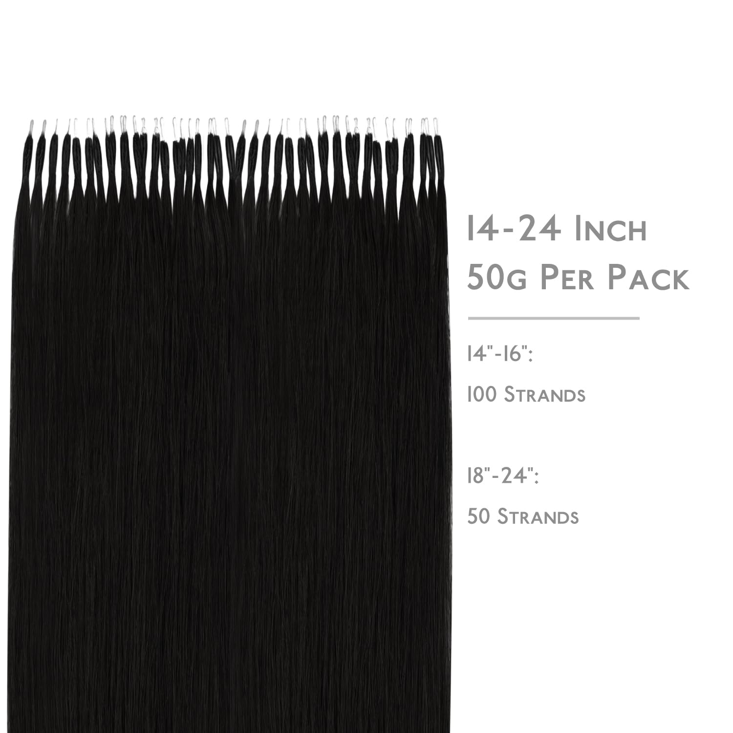 WENNALIFE Nano Hair Extensions Real Human Hair - Image 2